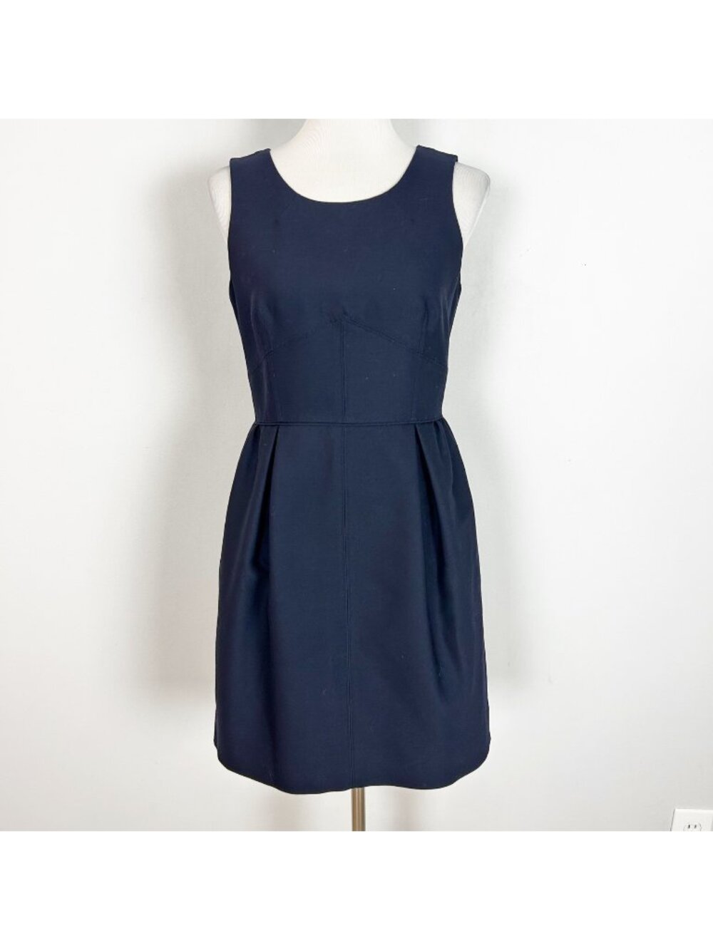 J.Crew Classic Fit & Flare Dress Career Business Professional Wool Silk Size 6 W
